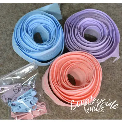 Zipper Trio Cotton candy