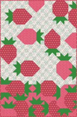 ZZ Designs Raining Strawberries Quilt Pattern